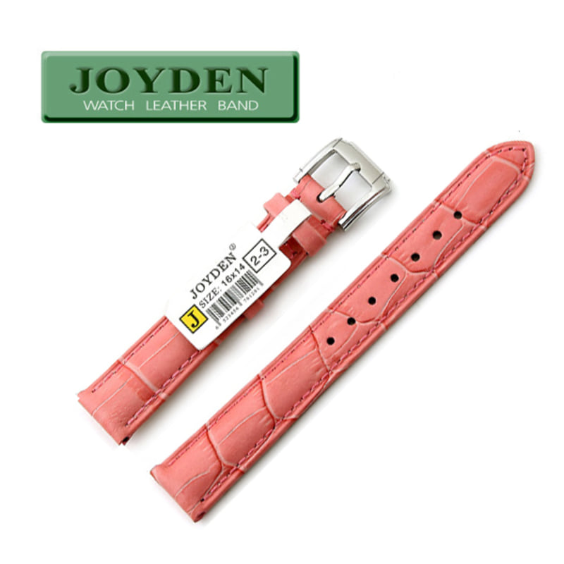 조이덴 16mm-2-3 핑크색 명품 가죽밴드 가죽시계줄