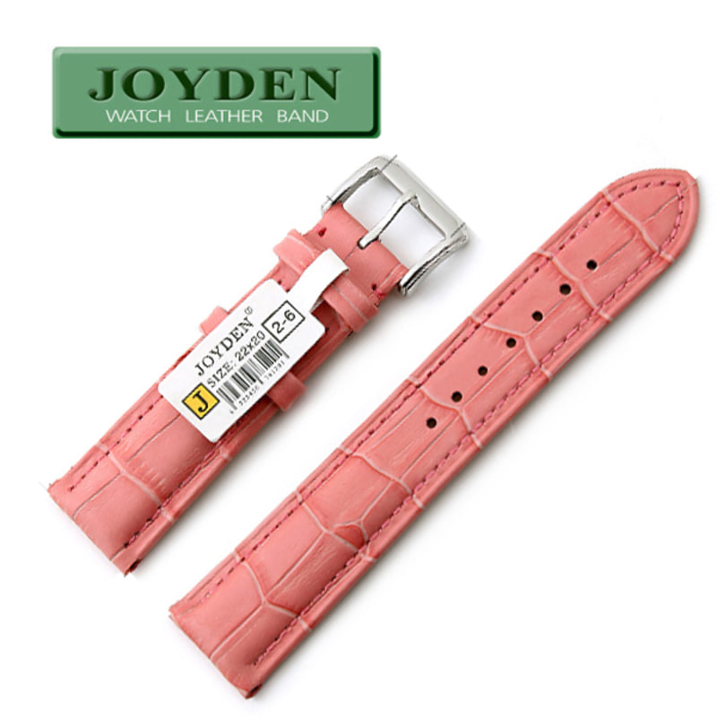 조이덴 22mm-2-6 핑크색 명품 가죽밴드 가죽시계줄