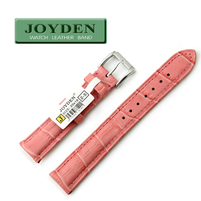 조이덴 20mm-2-5 핑크색 명품 가죽밴드 가죽시계줄