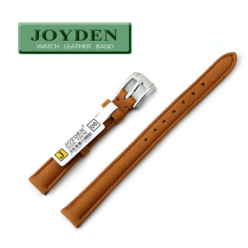 조이덴 12mm-06 옅은 밤색 명품 가죽밴드 가죽시계줄