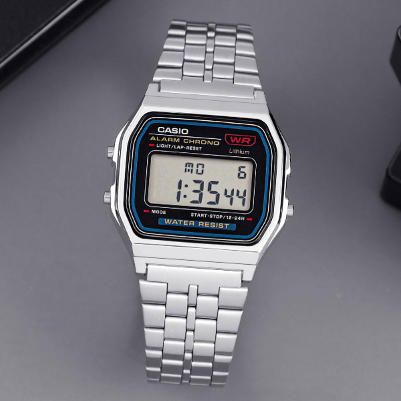 카시오 남성 클래식 패션 디지털 메탈 손목시계  A159WA-N1